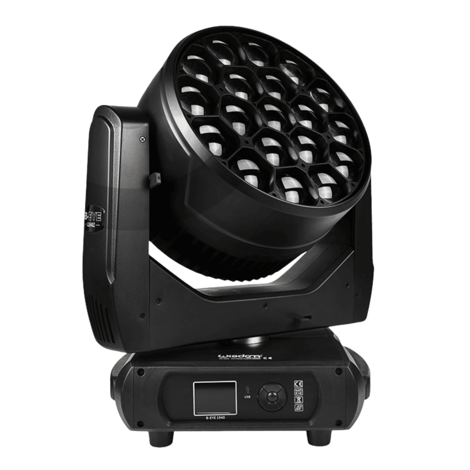 Coppia Teste Mobili Bee Eye Super WASH 19X40W LED RGBW Con FlightCases WISDOM 2 Coppia Teste Mobili Bee Eye Super WASH 19X40W LED RGBW Con FlightCases WISDOM 2