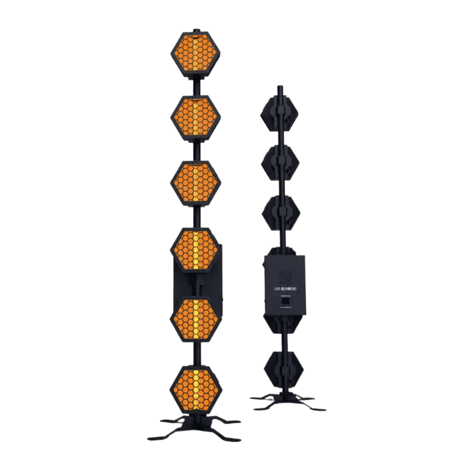 Coppia Lampada Retrò Vintage Show PortFlower Linear 6x60W RGB Con Baule FlightCase 1 Coppia Lampada Retro Vintage Show PortFlower Linear 6x60W RGB Con Baule FlightCase 1
