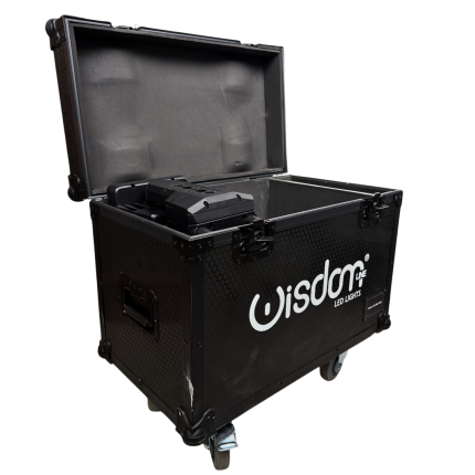 Flycase Professionale Wisdom Line PRO per Stripe M1400 PRO – Baule Touring per Strobe Flood LED IP66 con Ruote e Interno Imbottito